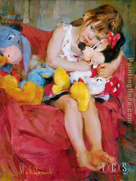 Hugs for Minnie painting - Garmash Hugs for Minnie art painting